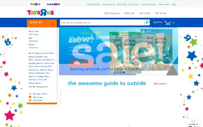 toysrus.com in 2016