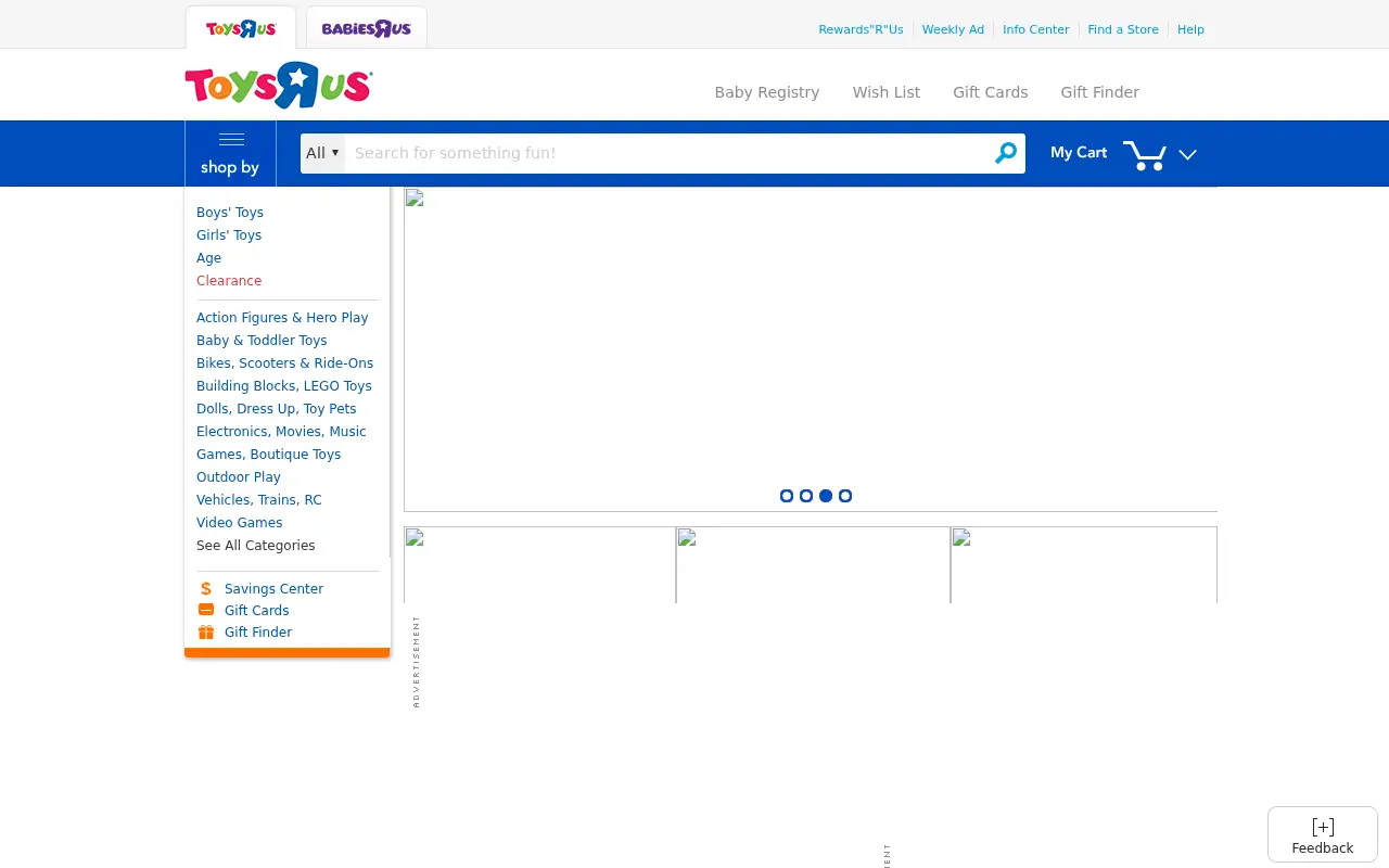 toysrus.com in 2017