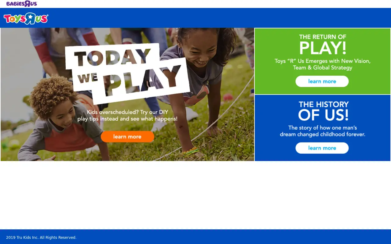 toysrus.com in 2019