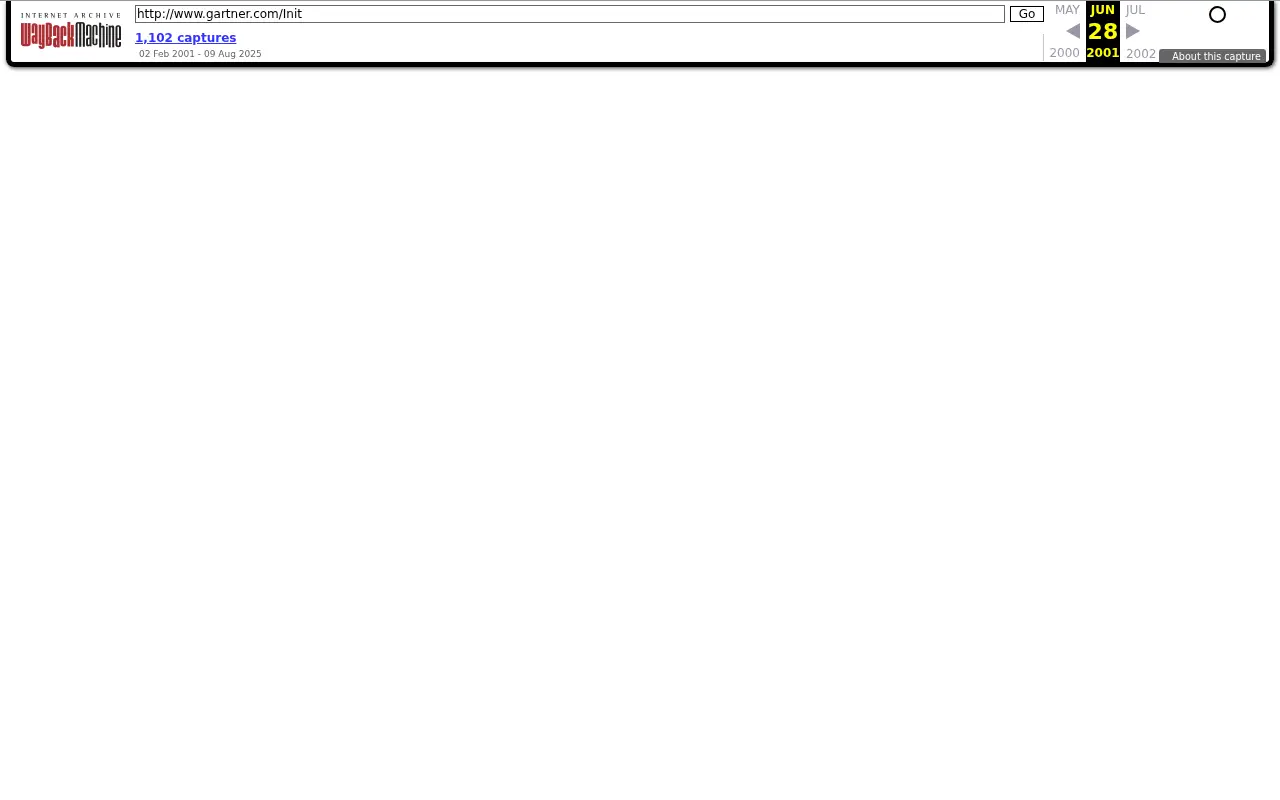 gartner.com in 2001