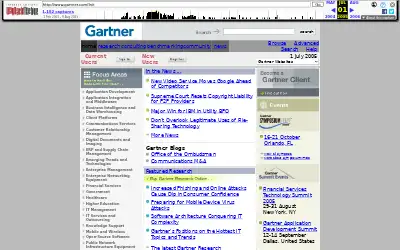 gartner.com in 2005