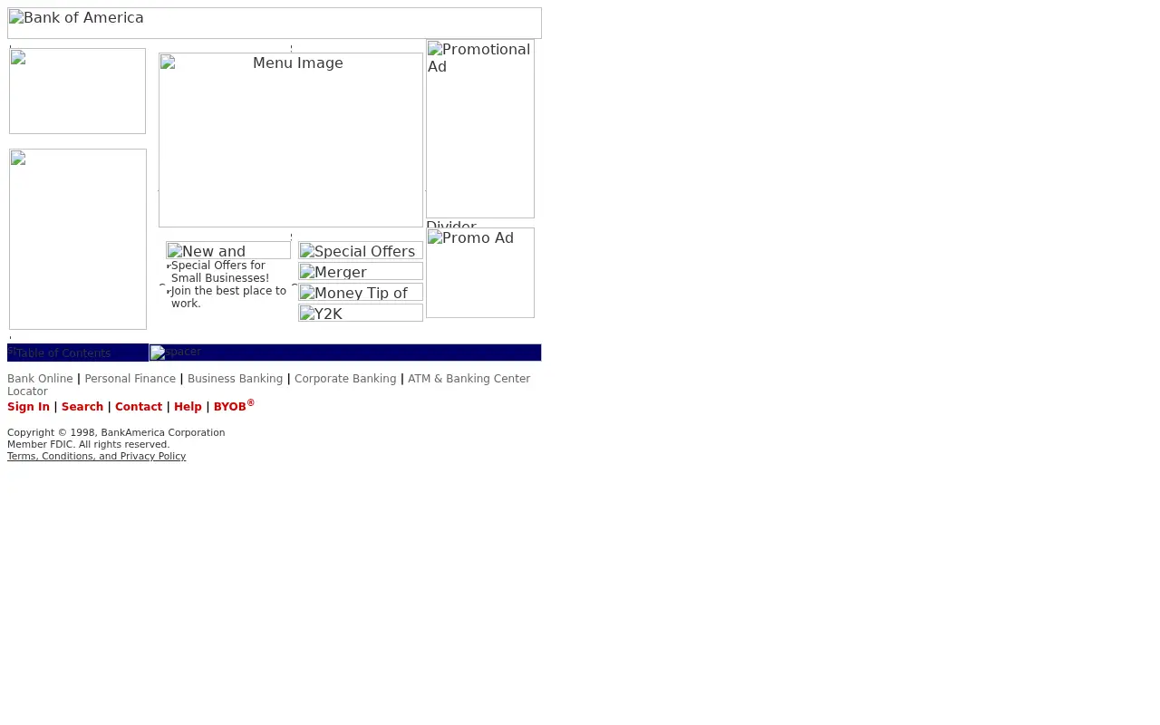 bankofamerica.com in 1999