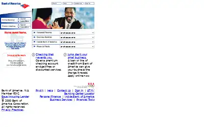 bankofamerica.com in 2000