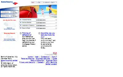 bankofamerica.com in 2001