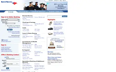 bankofamerica.com in 2003