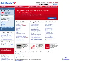 bankofamerica.com in 2009