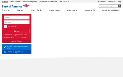 bankofamerica.com in 2018
