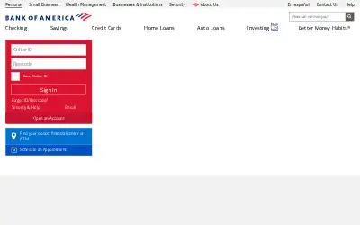 bankofamerica.com in 2020