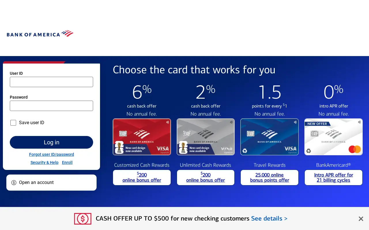 bankofamerica.com in 2026