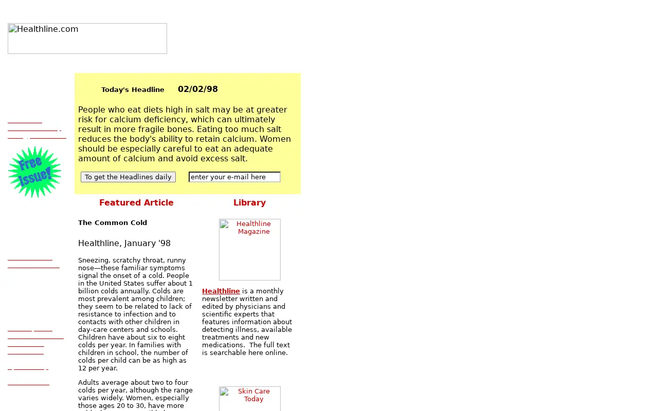 healthline.com in 1998