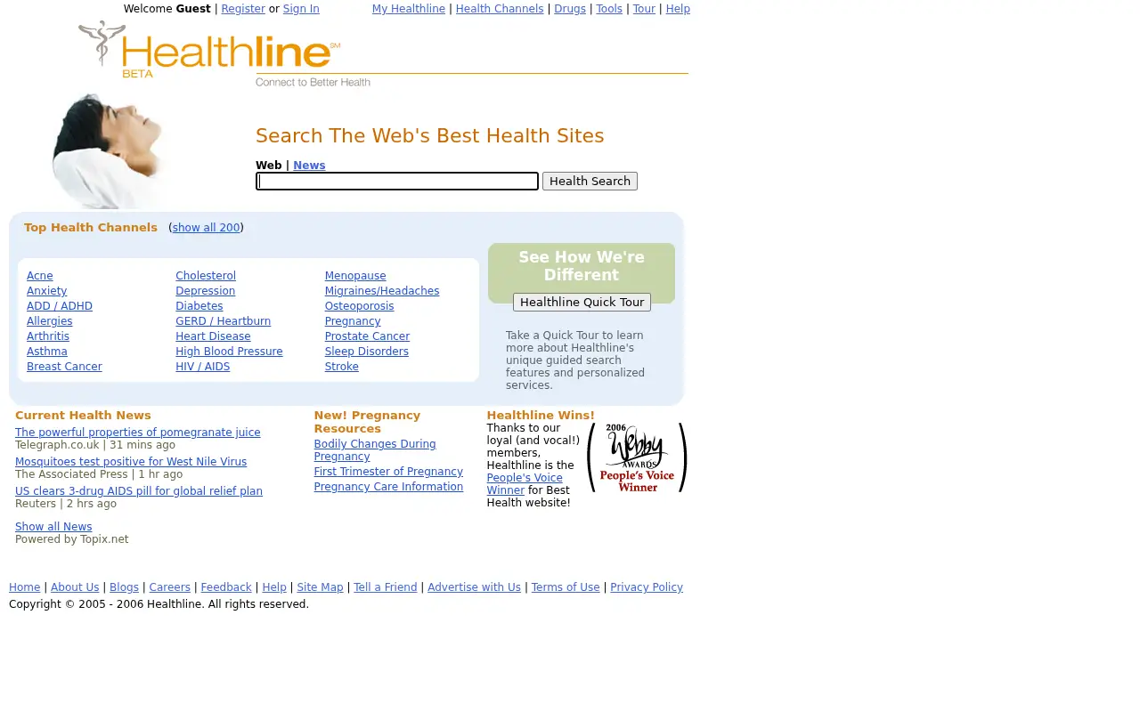 healthline.com in 2006