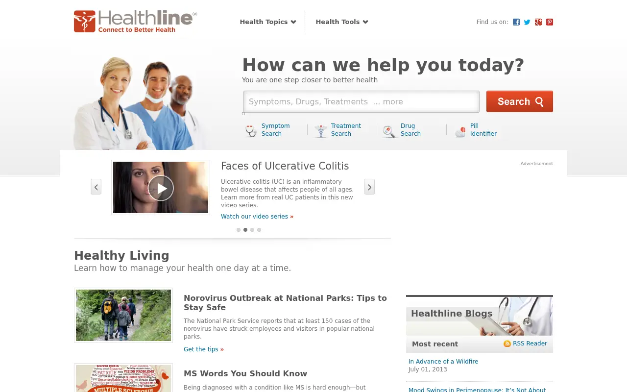 healthline.com in 2013