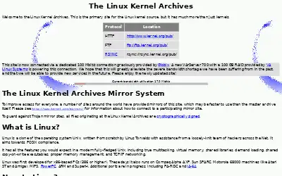 kernel.org in 2000