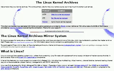 kernel.org in 2001