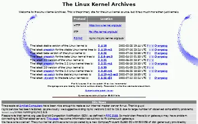 kernel.org in 2002