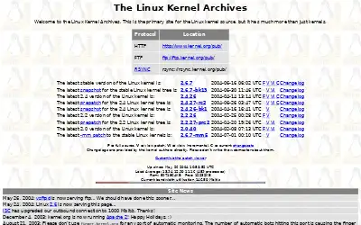 kernel.org in 2004