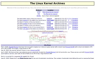kernel.org in 2006