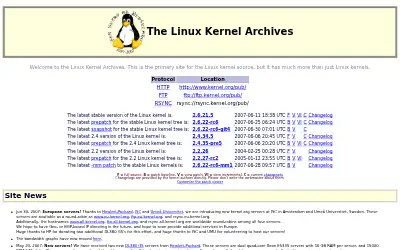 kernel.org in 2007