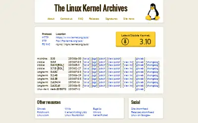 kernel.org in 2013