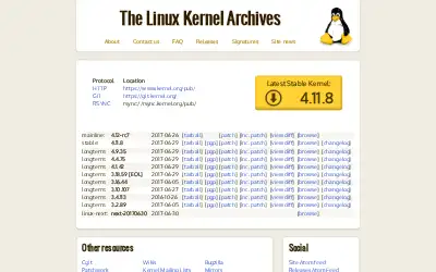 kernel.org in 2017