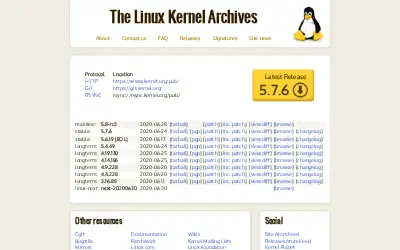 kernel.org in 2020
