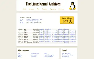 kernel.org in 2021