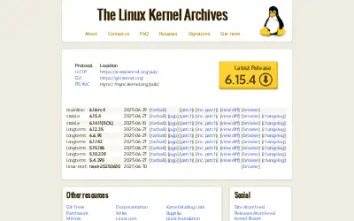 kernel.org in 2025