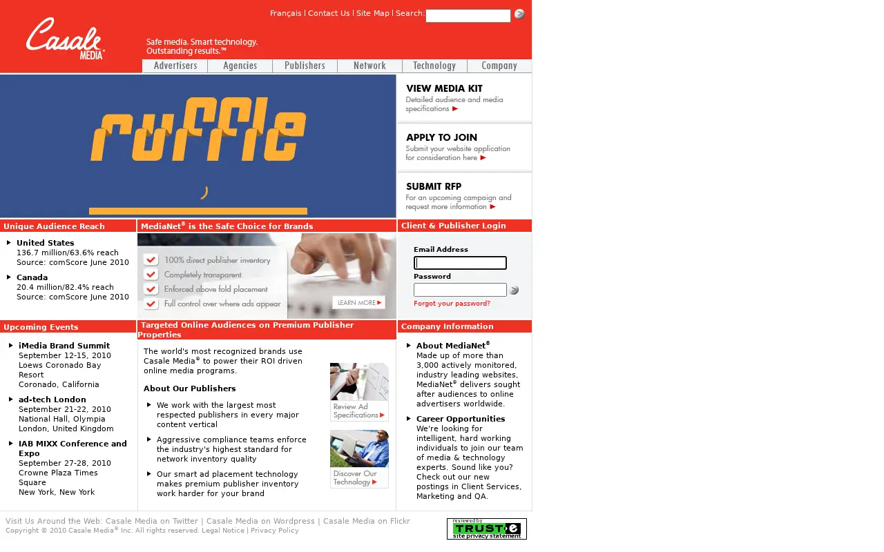 casalemedia.com in 2010