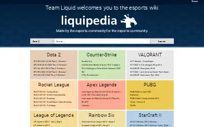 liquipedia.net in 2022