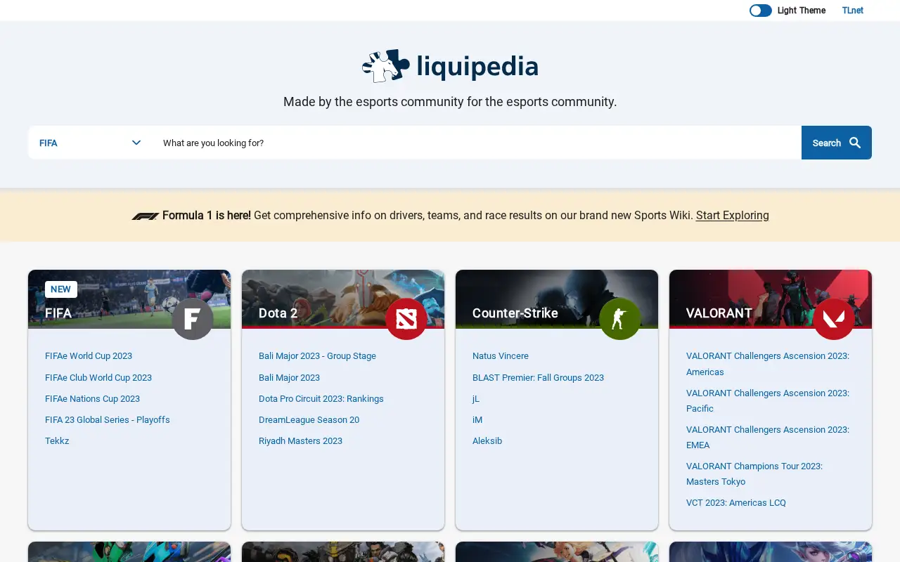 liquipedia.net in 2023