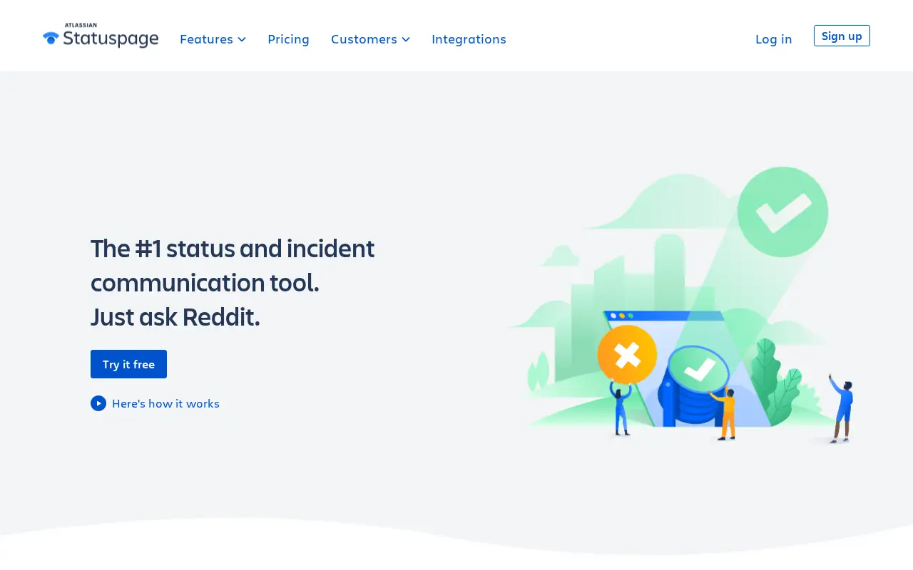 statuspage.io on July 1, 2018