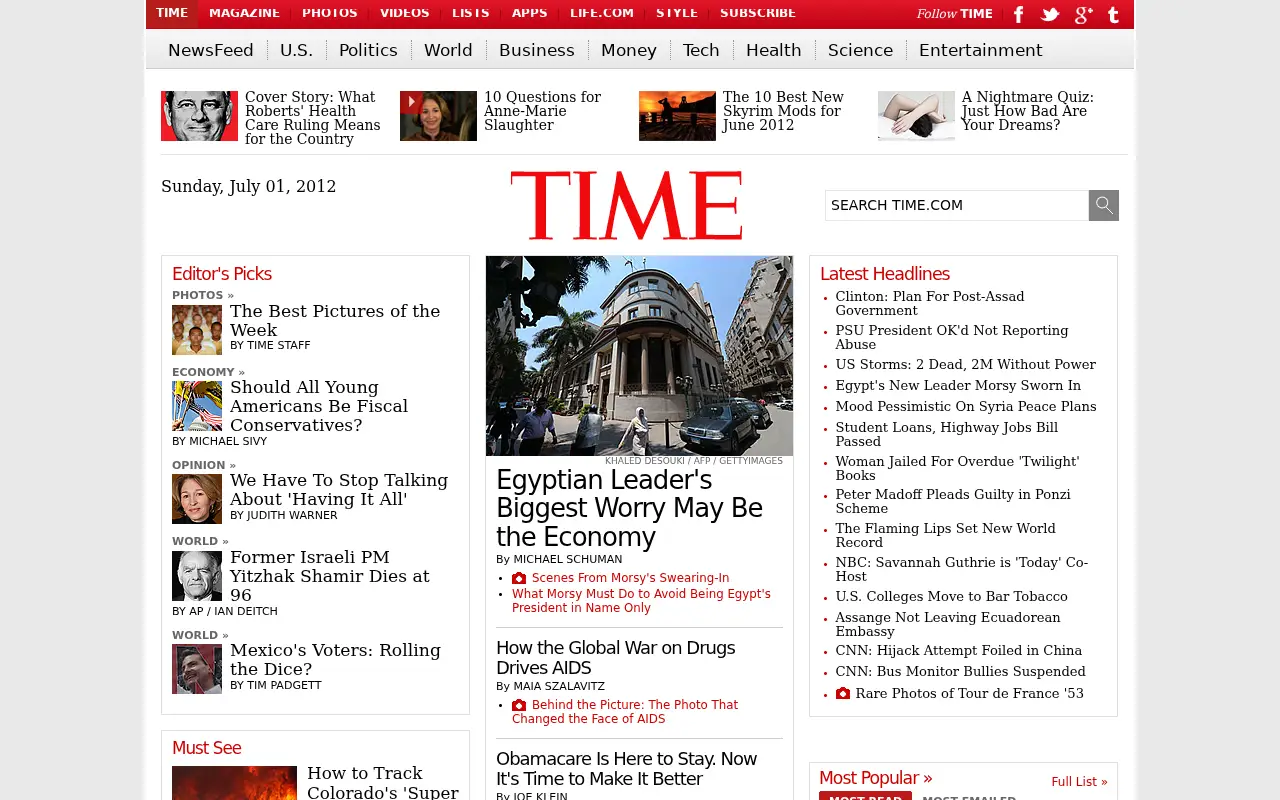 time.com in 2012