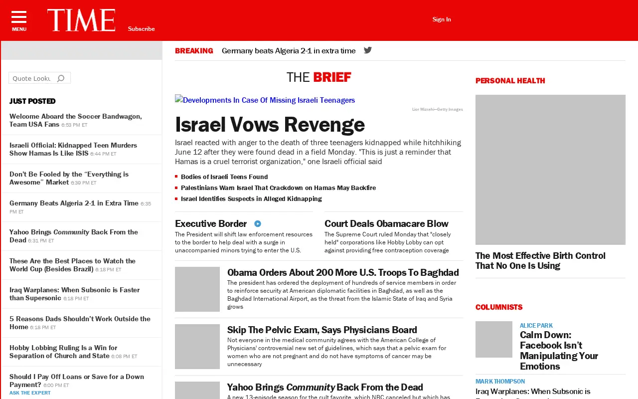 time.com in 2014