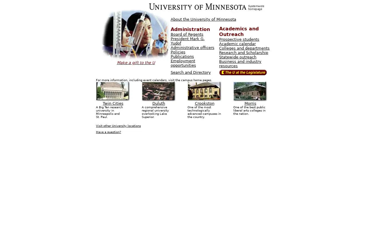 umn.edu in 1999