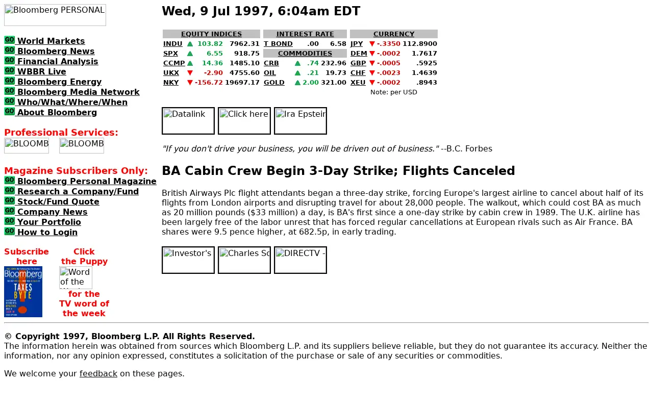 bloomberg.com in 1997