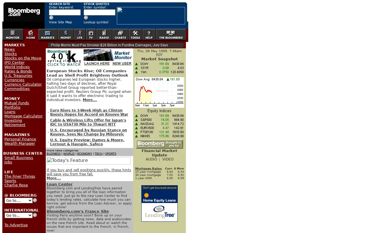 bloomberg.com in 1999