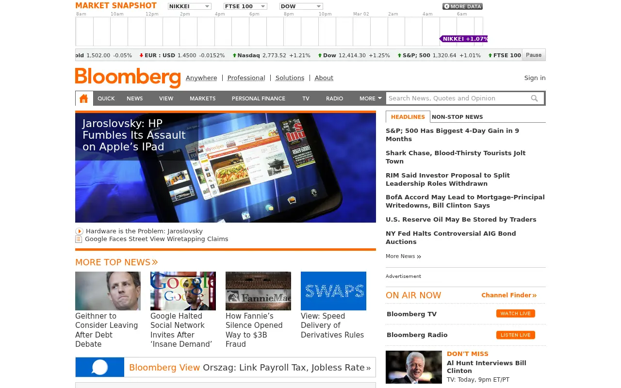 bloomberg.com in 2011