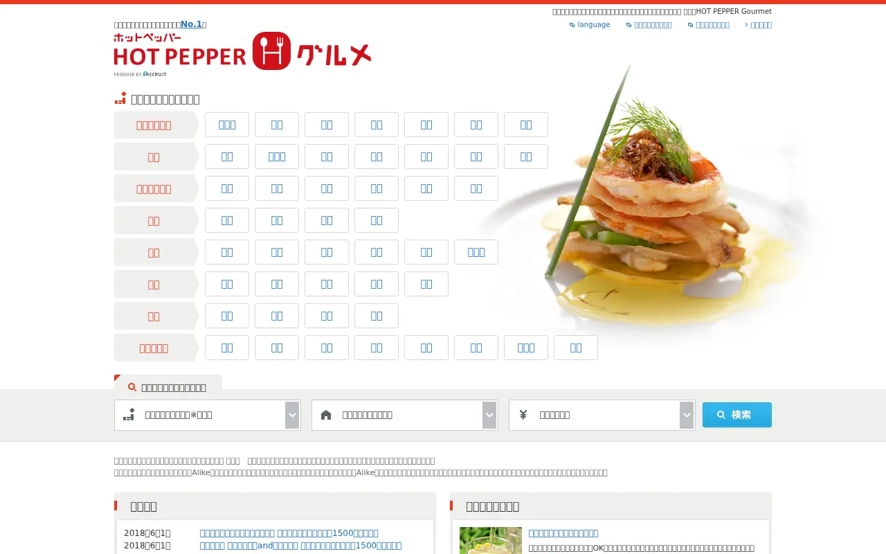hotpepper.jp in 2018