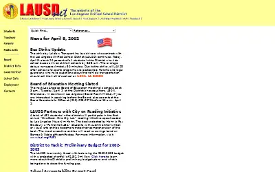 lausd.net in 2001