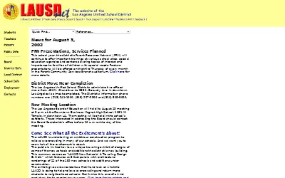 lausd.net in 2002