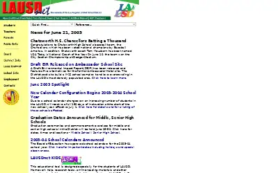 lausd.net in 2003