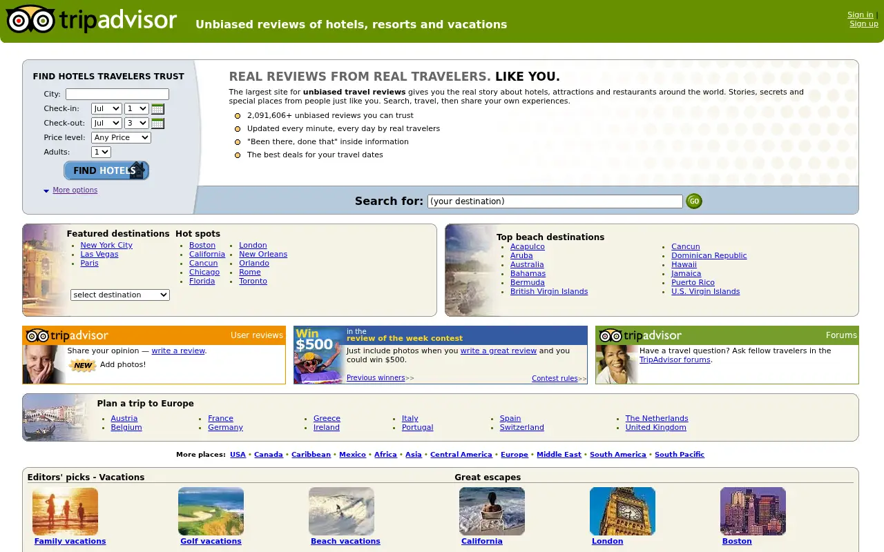 tripadvisor.com on June 30, 2005