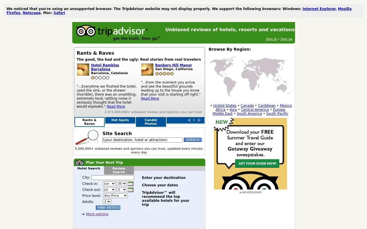 tripadvisor.com on July 1, 2006