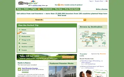 tripadvisor.com in 2009