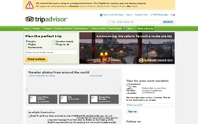 tripadvisor.com in 2012