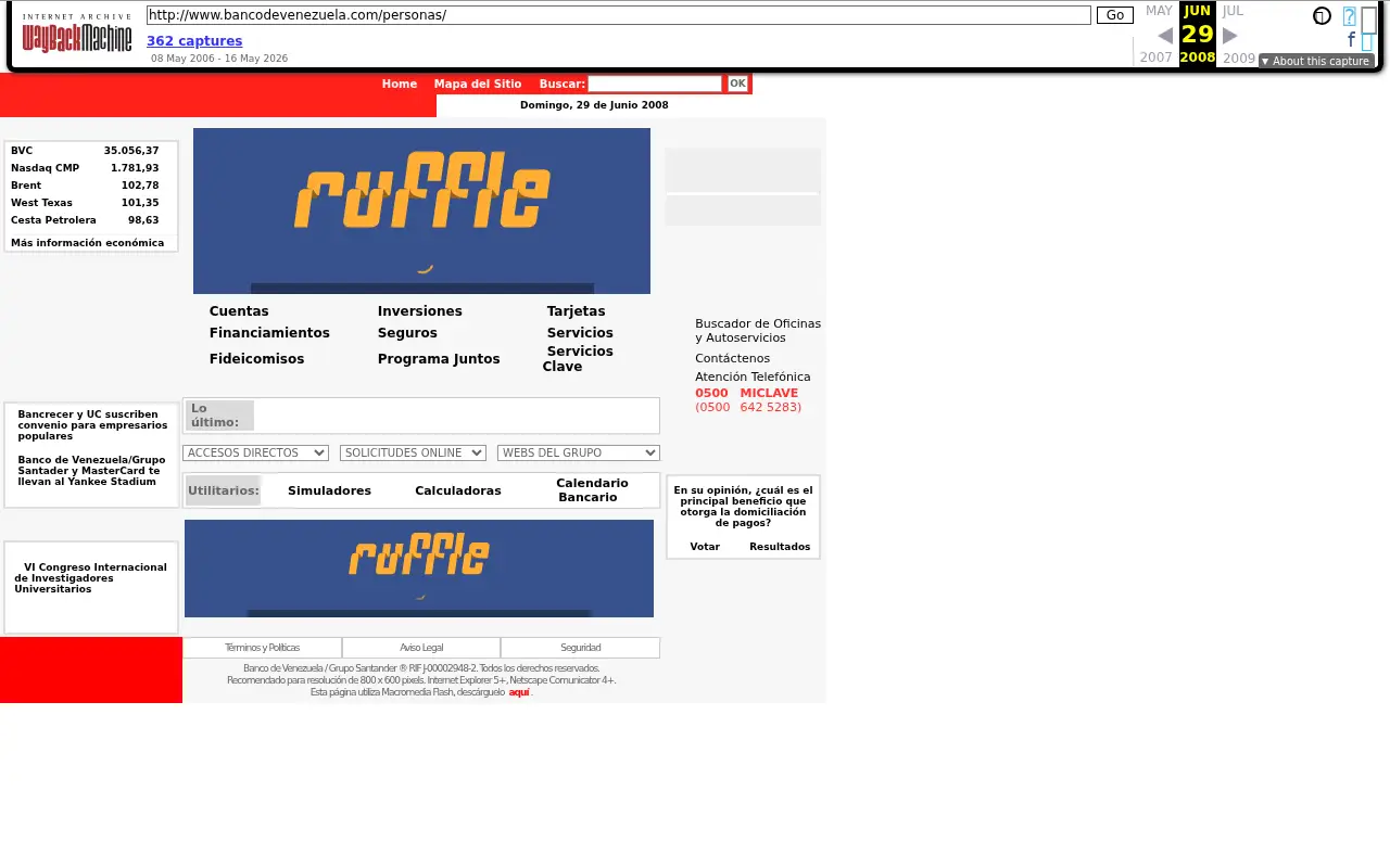bancodevenezuela.com in 2008