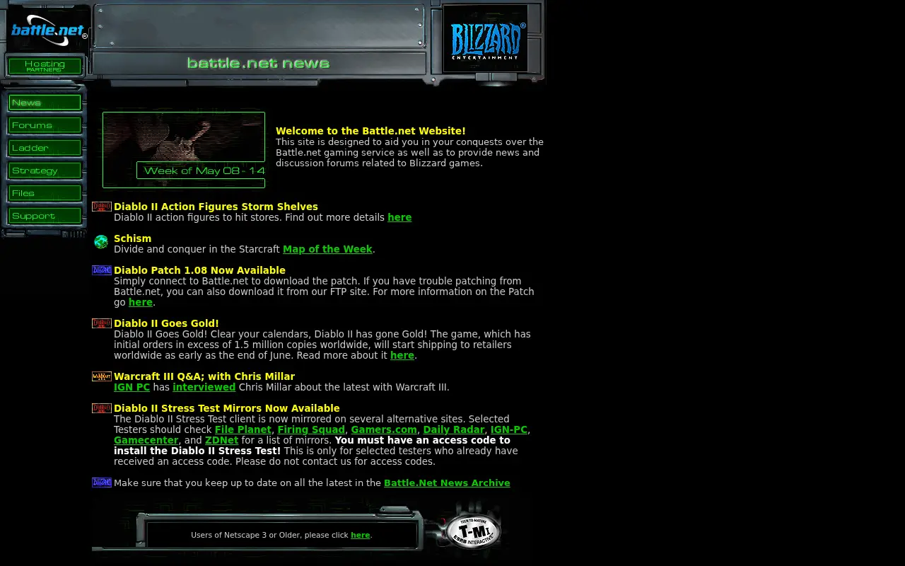 battle.net in 2000