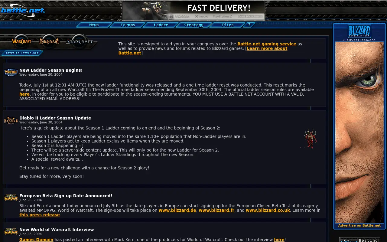 battle.net on July 1, 2004