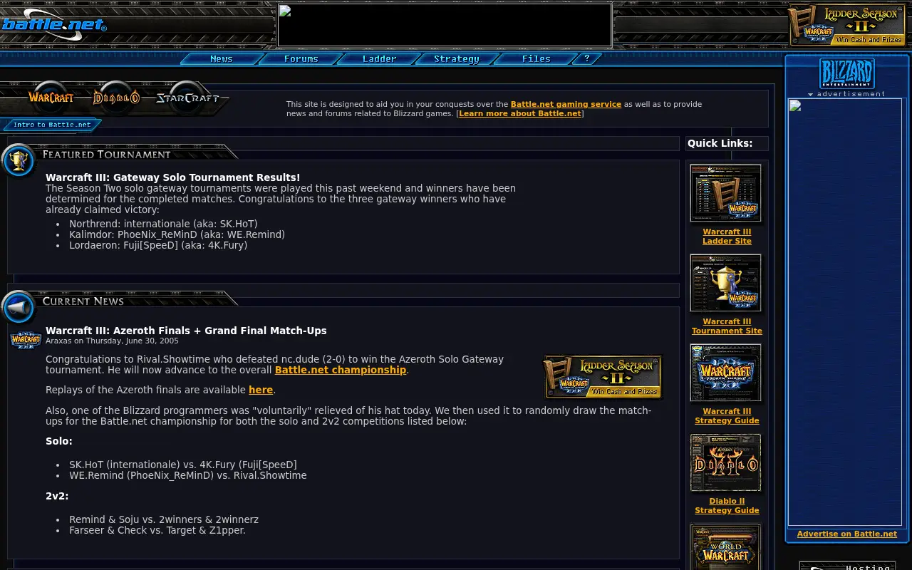 battle.net in 2005