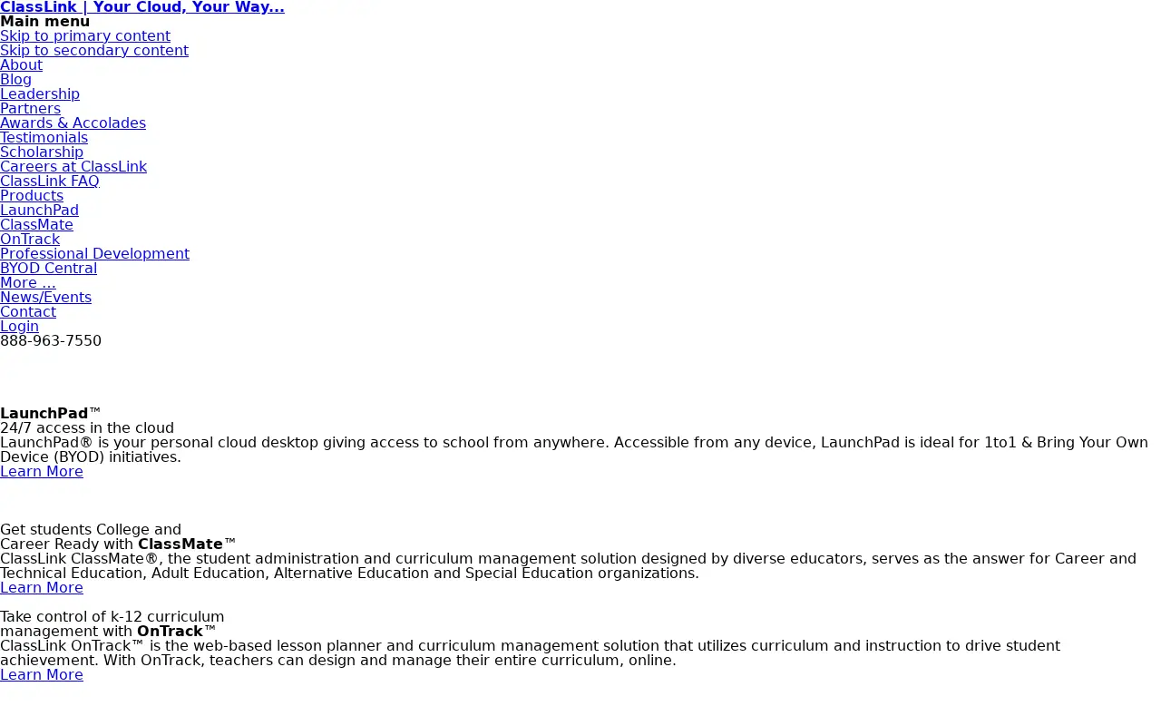 classlink.com in 2013